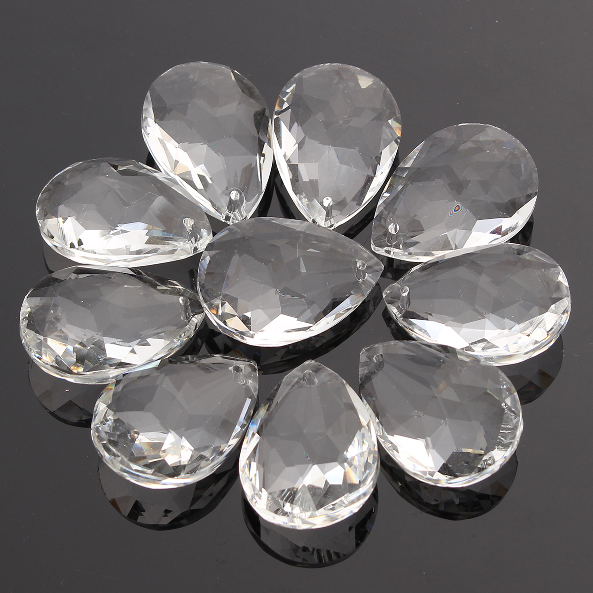 10PCS-Clear-Chandelier-Glass-Crystal-Lighting-Prisms-Hanging-Drops-Pendants-38MM-1105403