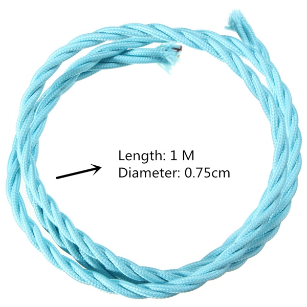 1m-Vintage-Colored-DIY-Twist-Braided-Fabric-Flex-Cable-Wire-Cord-Electric-Light-Lamp-1026287