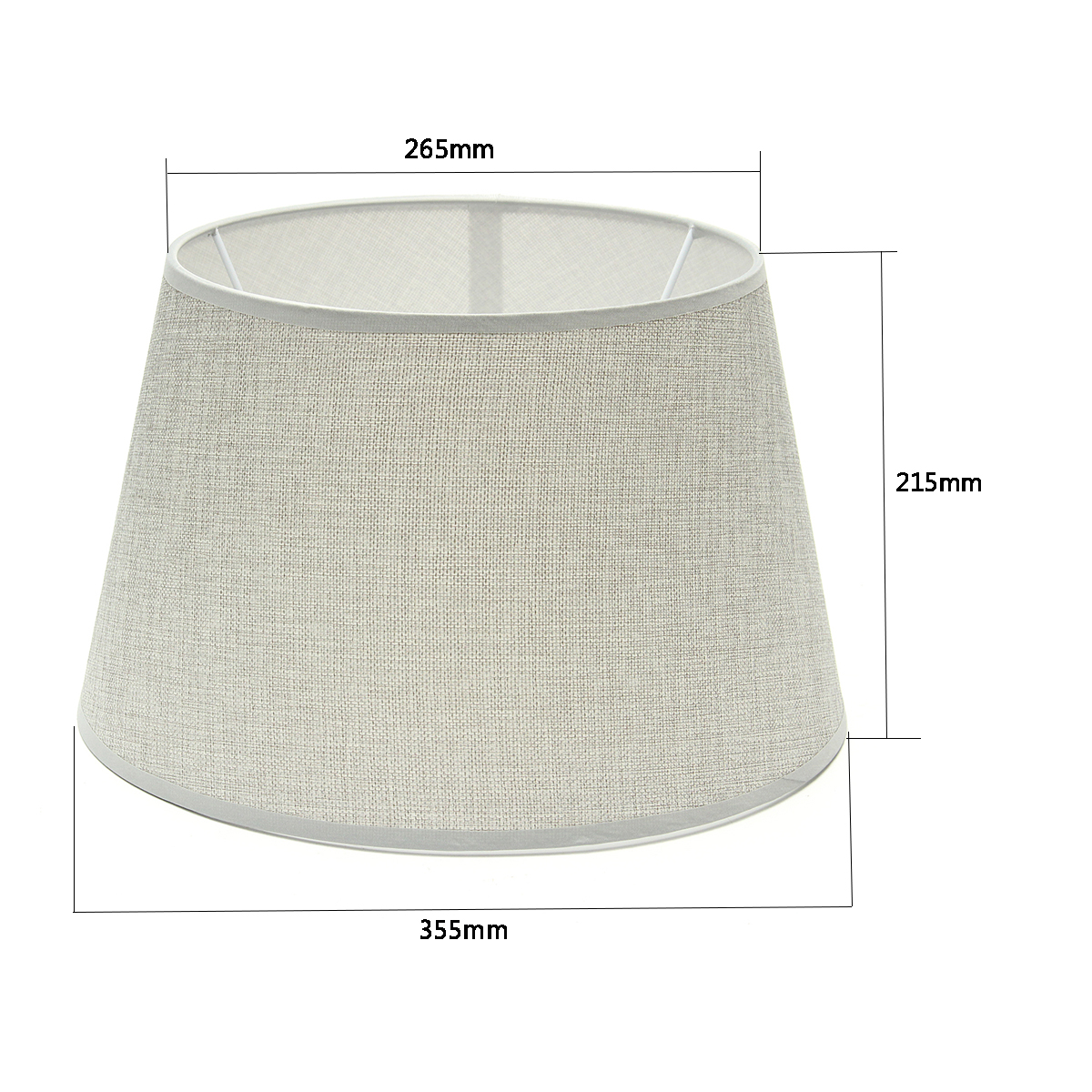 265x355x215MM-Cotton-Textured-Fabric-PVC-Linen-Shade-Desk-Ceiling-Lampshade-1173206