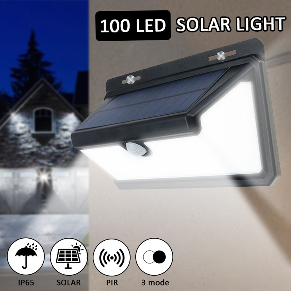 100-LED-Waterproof-Solar-Powered-Light-3-Modes-PIR-Motion-Sensor-Wall-Lamp-Outdoor-Garden-1334008