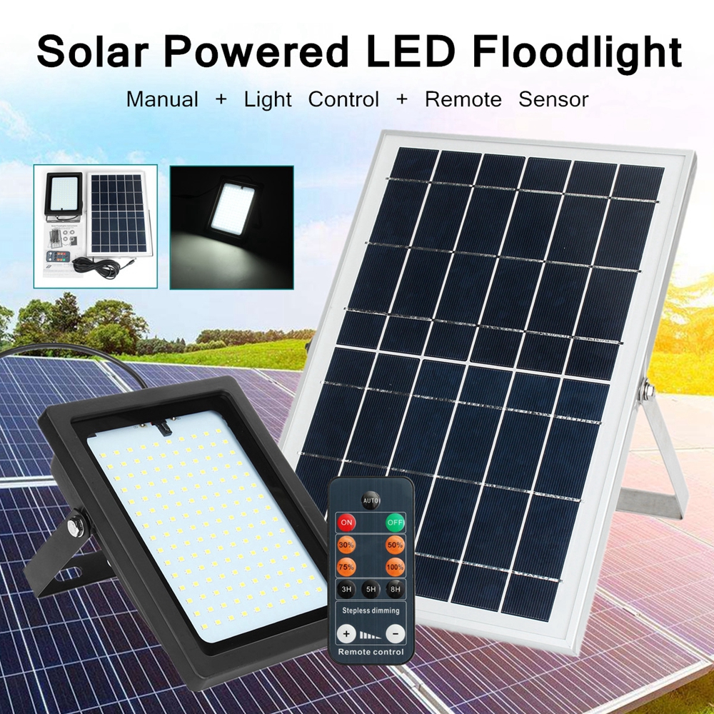 10W-150-LED-Solar-Powered-Light-Sensor-Floodlight-Outdoor-Security-Wall-Lamp-with-Remote-Control-1325397