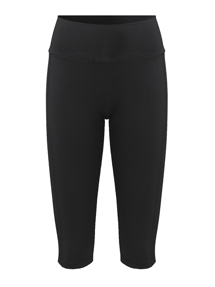 Sports-Casual-Women-Mesh-Patchwork-High-Waist-Cropped-Leggings-1154953