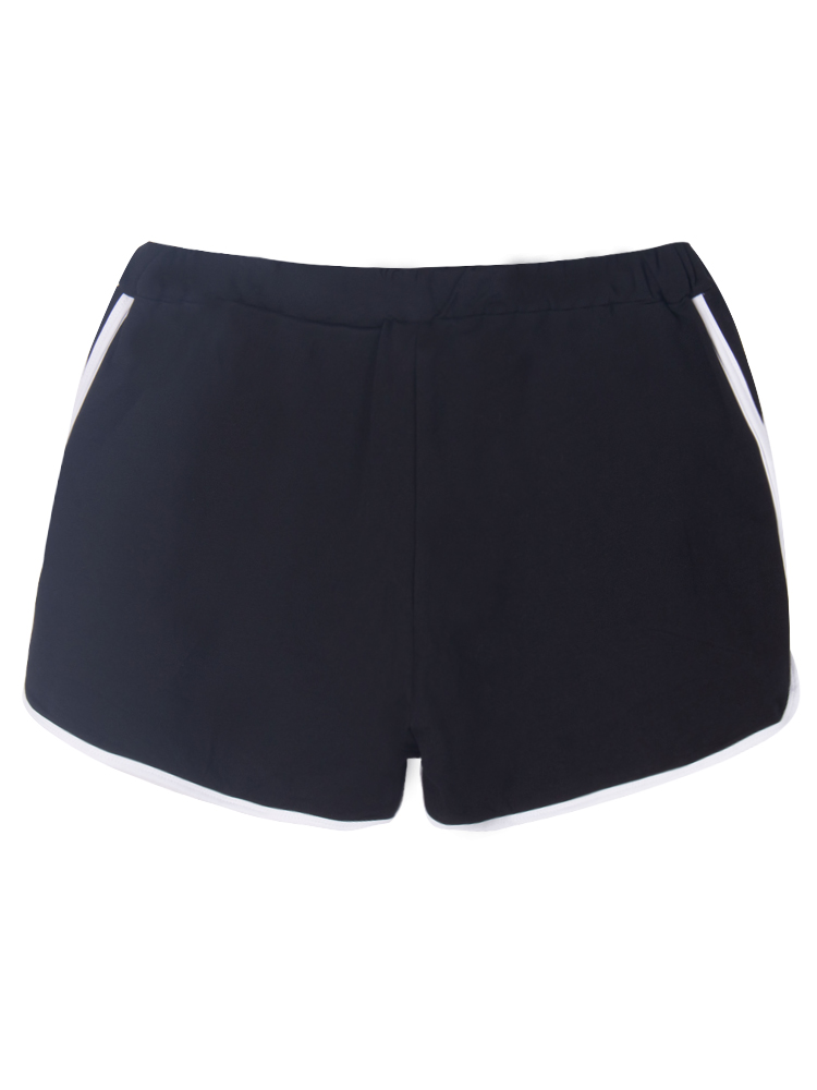 Pure-Color-Elastic-Waist-Sports-Shorts-For-Women-1059153
