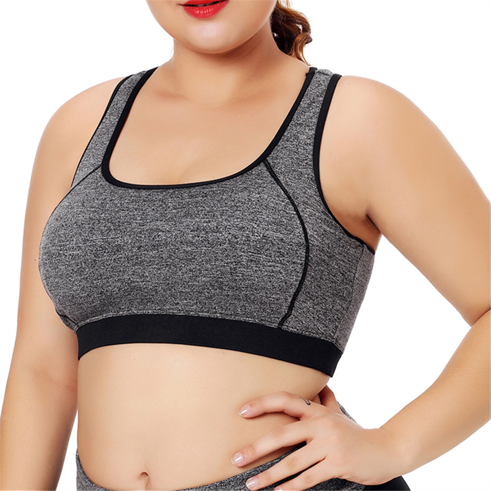 3XL-Plus-Size-Soft-Shockproof-T-shirt-Vest-Yoga-Sports-Bra-1383663