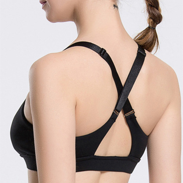 Cross-Back-Wireless-Sports-Bra-Black-Adjusted-Breathable-Yoga-Vest-1131699
