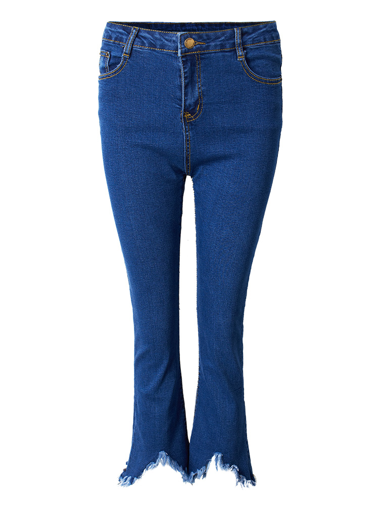 Casual-Women-Zipper-Slim-Ripped-Tassel-Flare-Ninth-Denim-Jeans-1050326