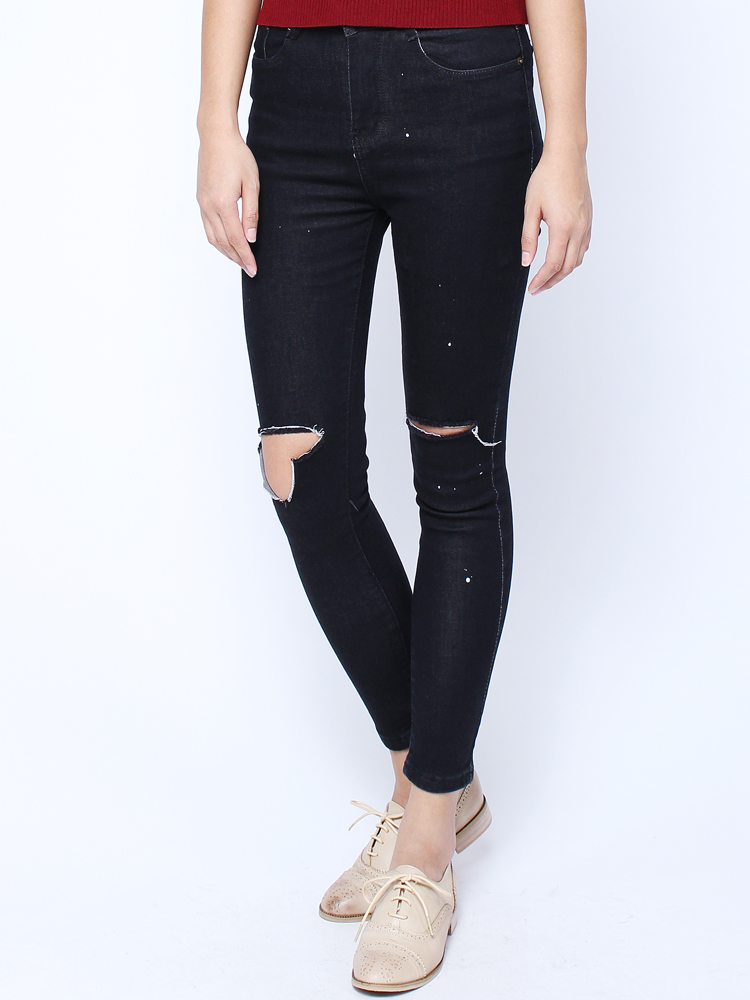 Fashion-Casual-Blue-Denim-Battered-Holes-Long-Trousers-Pants-Jeans-955253