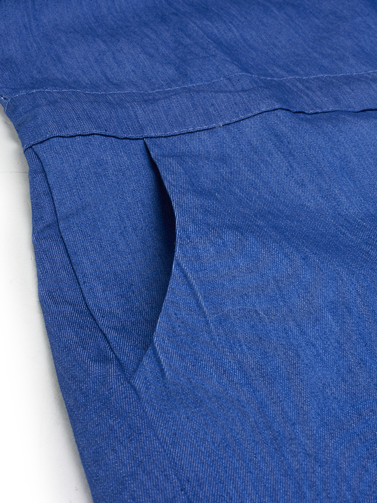 Belt-Sexy-Denim-Blue-Long-Sleeve-Lapel-Button-Pocket-Women-Short-Jumpsuits-1027380