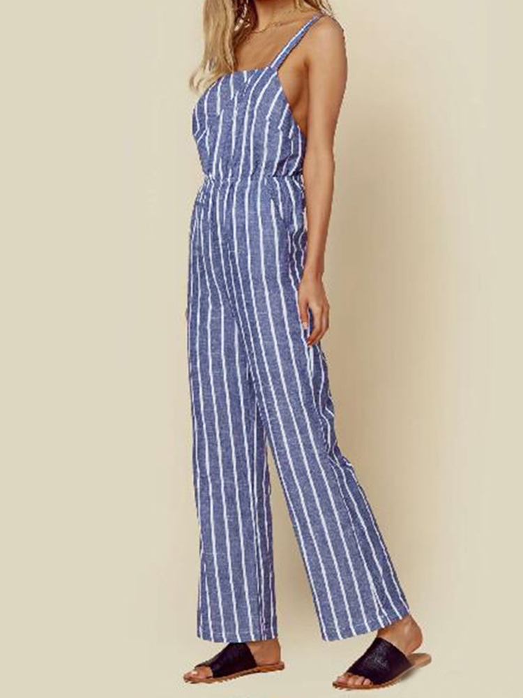 Casual-Women-Cotton-Loose-Sleeveless-Striped-Jumpsuit-with-Pockets-1393662