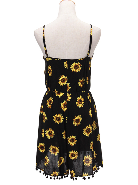 Sexy-Vintage-Strap-Women-Sunflower-Printed-Shorts-Pants-Rompers-Jumpsuit-977643