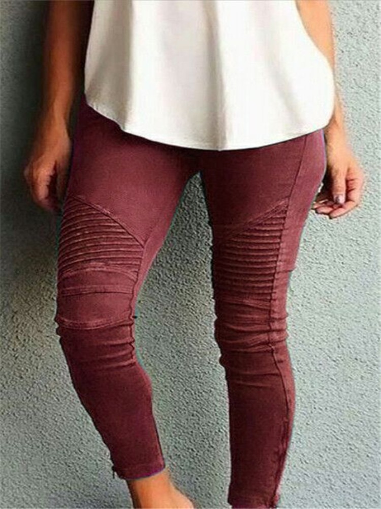 Casual-Women-Solid-Color-Trousers-Leggings-1421361