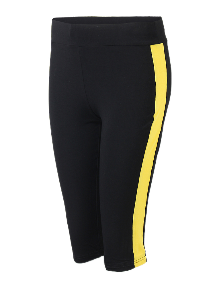 Sport-Women-Contrast-Color-Fitness-Elastic-Yoga-Slim-Leggings-1062850