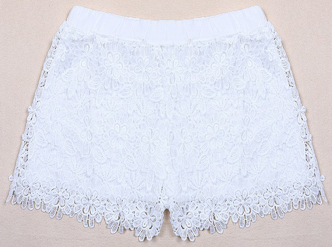 Fashion-Women-Casual-Sweet-Cute-Elastic-Waist-Lace-Shorts-Short-Pants-949432