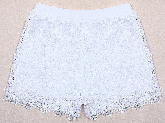 Fashion-Women-Casual-Sweet-Cute-Elastic-Waist-Lace-Shorts-Short-Pants-949432