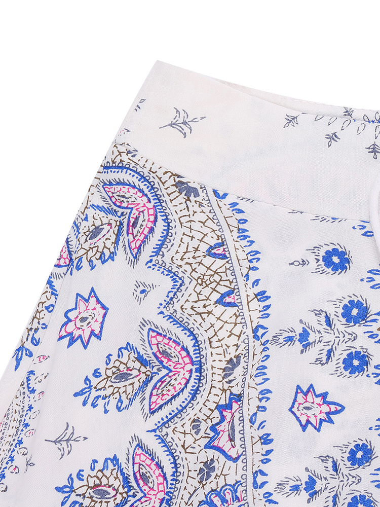 Bohemian-Women-Floral-Front-Button-Drawstring-Split-Maxi-Skirt-1052371