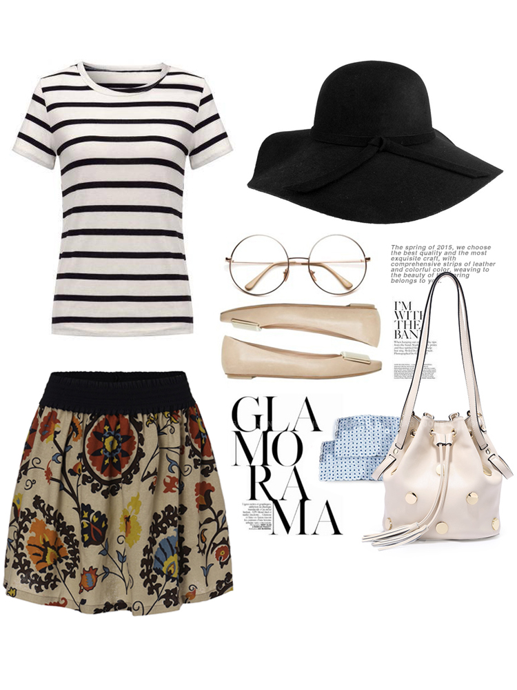 Casual-Women-Floral-Print-High-Waist-Cotton-Linen-A-line-Mini-Skirt-1049278