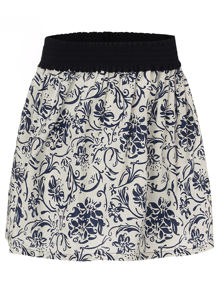 Casual-Women-Floral-Print-High-Waist-Cotton-Linen-A-line-Mini-Skirt-1049278