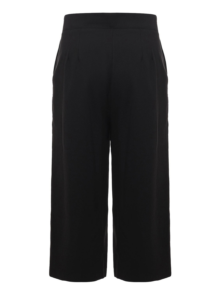 Black-Casual-Women-High-Waist-Pocket-Loose-Wide-Leg-Pants-1057871