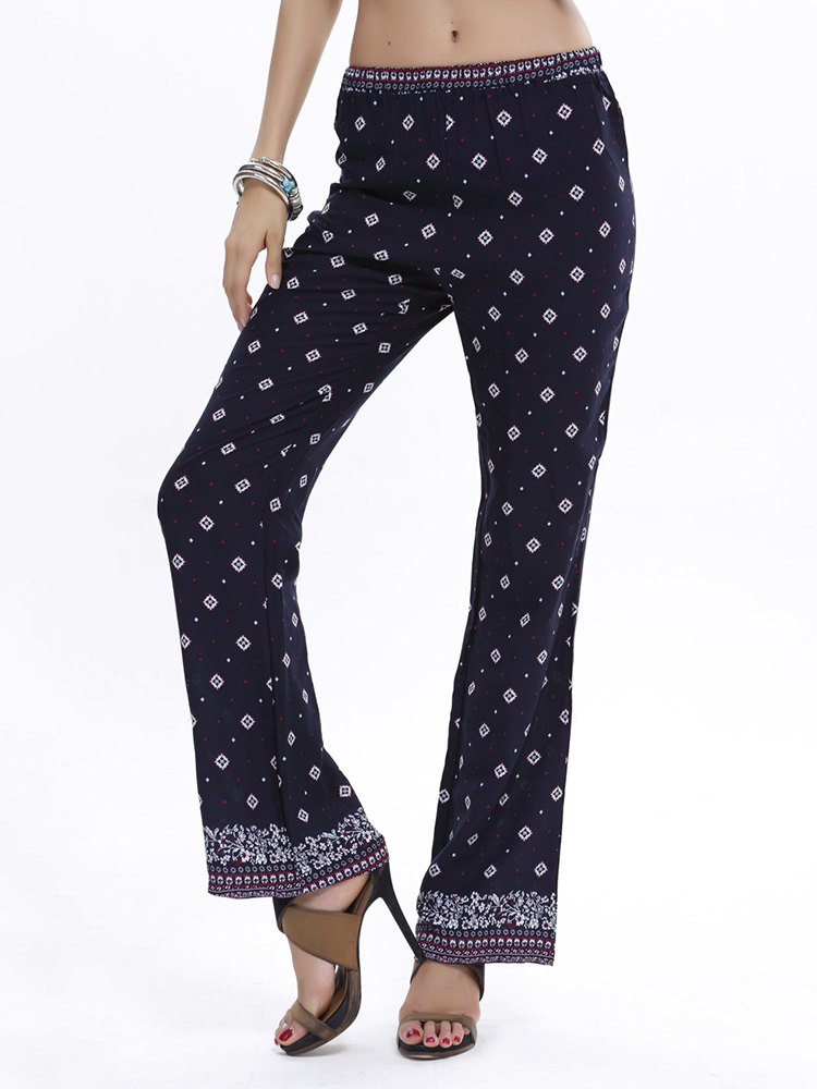 Boho-Women-Casual-Print-Elastic-Waist-Full-Length-Pants-6-Colors-1126620