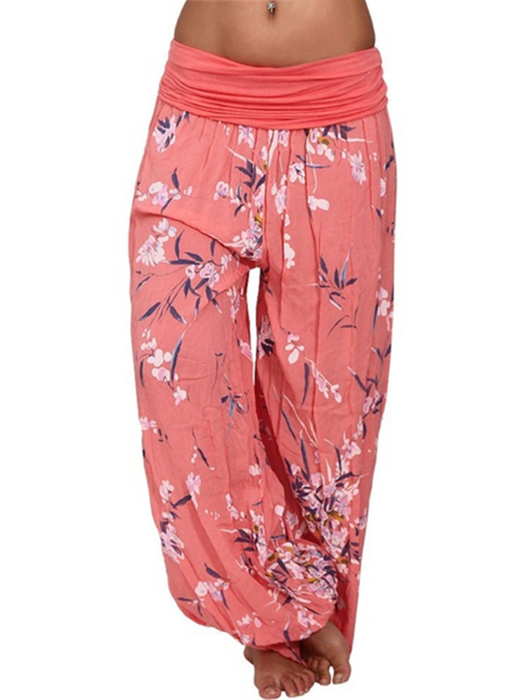 Casual-Women-Wide-Leg-Floral-Print-Trouser-Pants-1397243