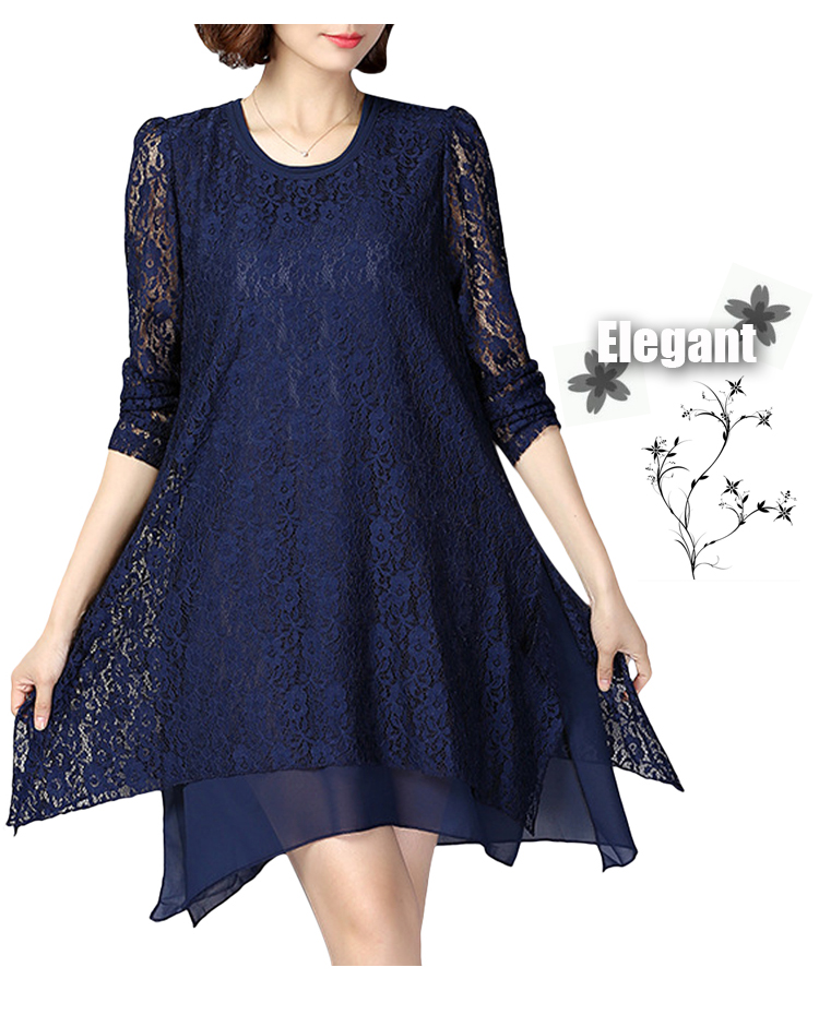 Elegant-Long-Sleeve-O-Neck-Lace-Hollow-Loose-Women-Dress-1088303