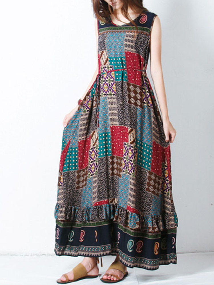 Bohemian-Women-Sleeveless-O-Neck-Printed-Maxi-Tank-Dress-1260028