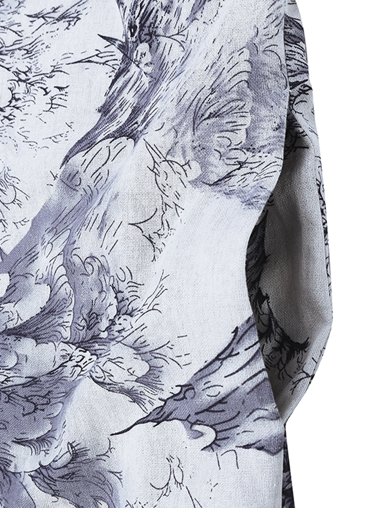 Casual-Women-Random-Floral-Printing-Batwing-Sleeve-Maxi-Dresses-1147899