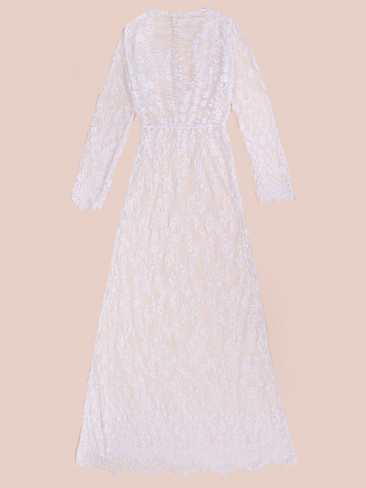 Sexy-White-Lace-Crochet-Deep-V-Women-Ball-Gown-Cocktail-Party-Maxi-Dress-1033514