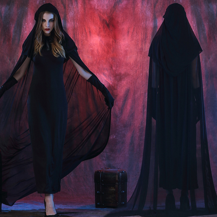 Black-Devil-Vampire-Cosplay-Costume-Women-Halloween-Cloak-Dress-Clothing-1089173