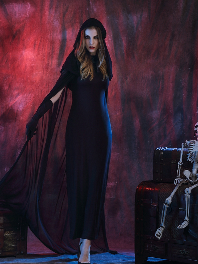 Black-Devil-Vampire-Cosplay-Costume-Women-Halloween-Cloak-Dress-Clothing-1089173