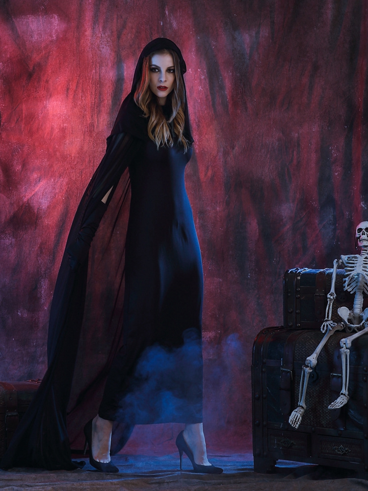 Black-Devil-Vampire-Cosplay-Costume-Women-Halloween-Cloak-Dress-Clothing-1089173