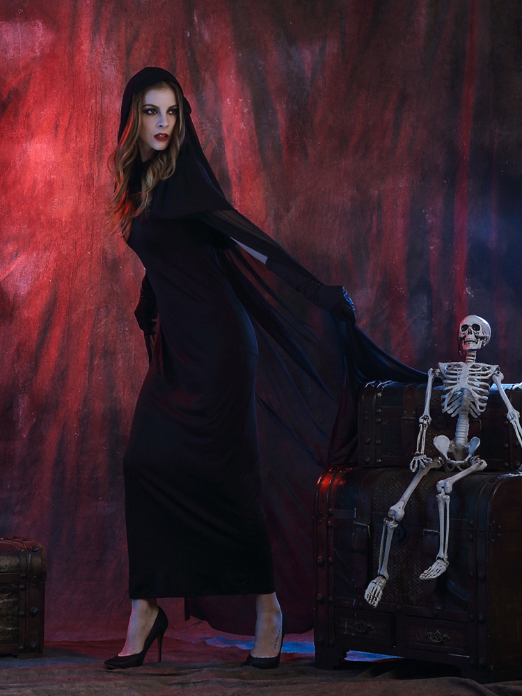 Black-Devil-Vampire-Cosplay-Costume-Women-Halloween-Cloak-Dress-Clothing-1089173