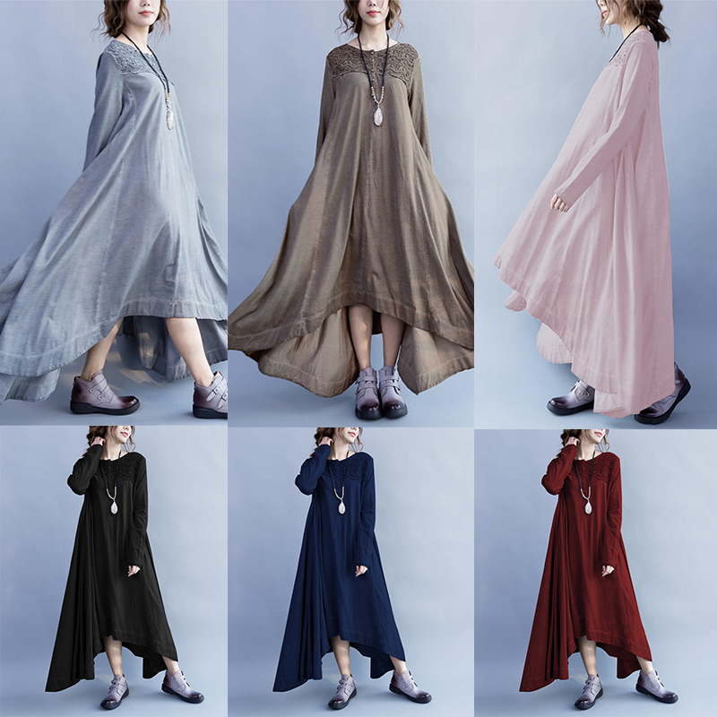 Elegant-Women-Lace-Crochet-Patchwork-O-Neck-Irregular-Maxi-Swing-Dress-1260484