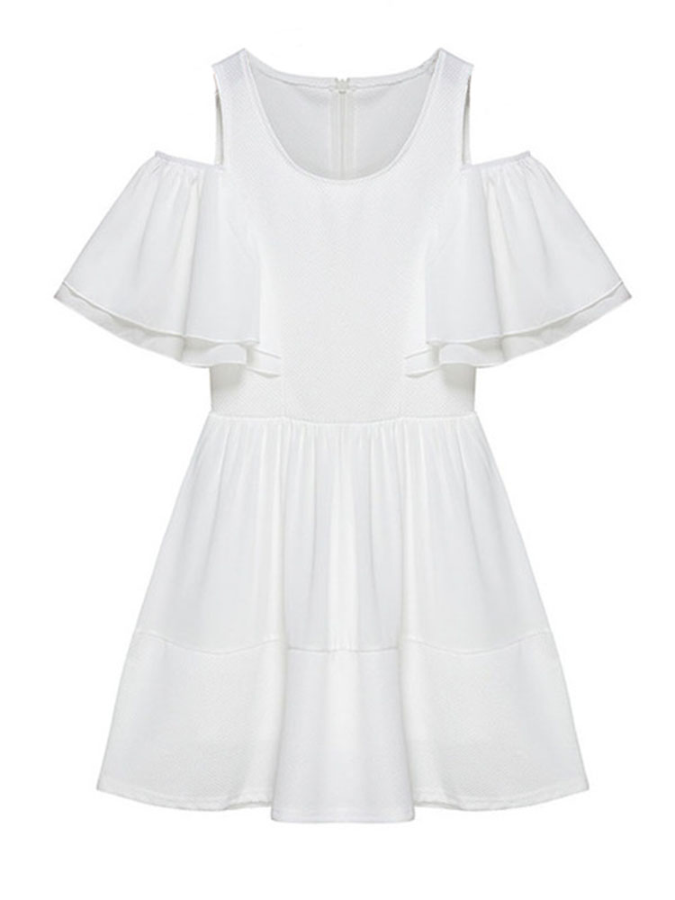 Elegant-Women-Off-Shoulder-Ruffle-Chiffon-Patchwork-A-line-Mini-Dress-1047052