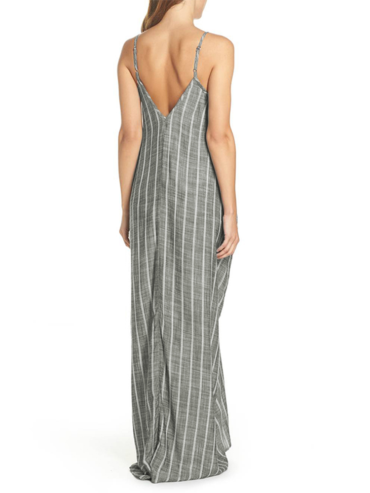 S-5XL-Women-Strap-Sleeveless-Loose-Stripe-Long-Maxi-Dress-1338295