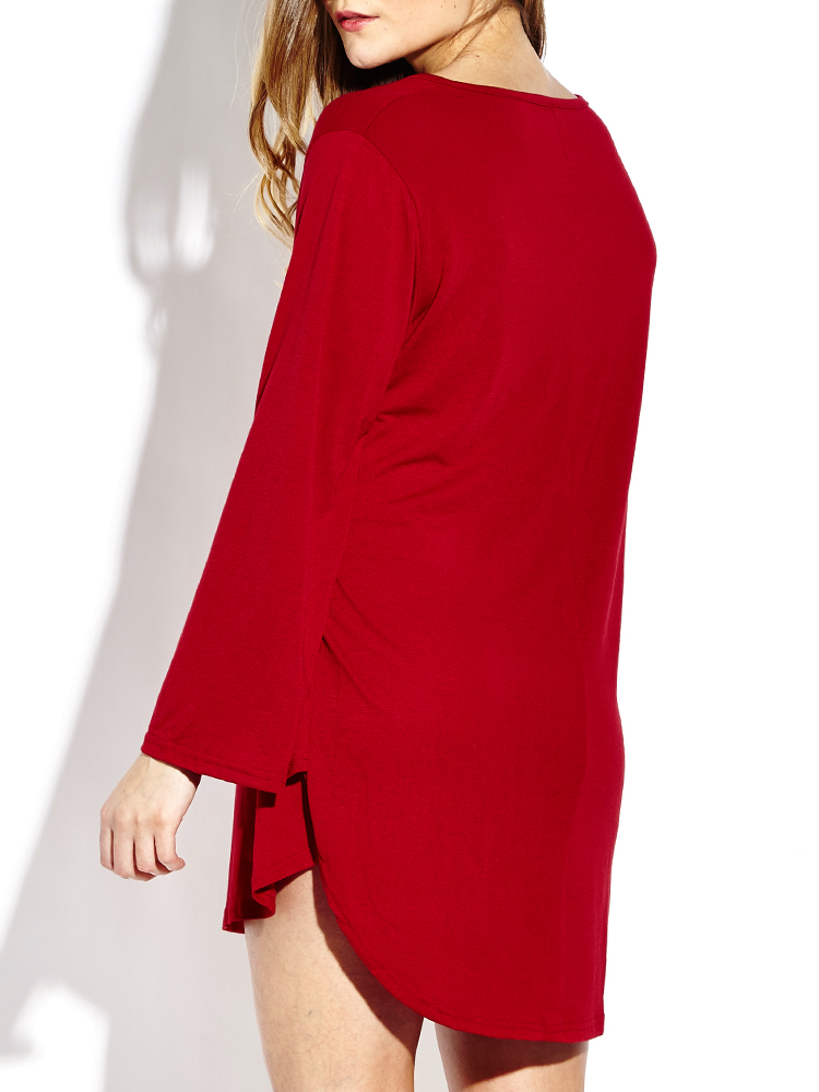 Sexy-Long-Horn-Sleeve-V-neck-Loose-Women-Mini-Dresses-1076275