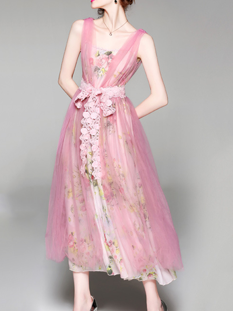 Elegant-Floral-Sleeveless-Chiffon-Patchwork-Loose-Dress-1285480