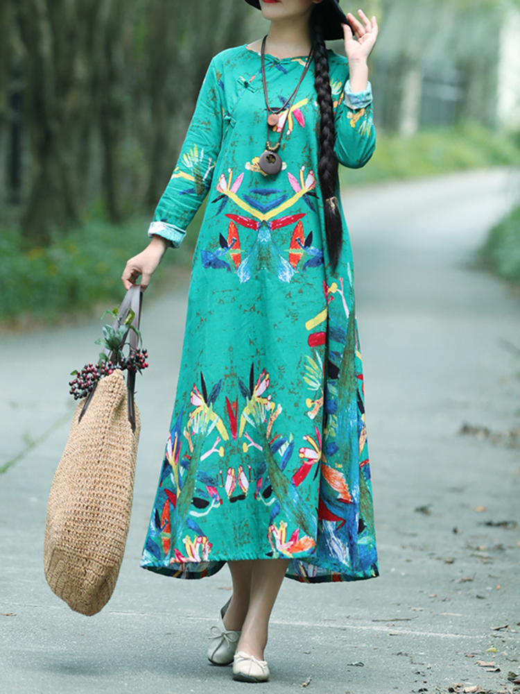 Vintage-Women-Cotton-Linen-Print-Folk-Style-Long-Sleeve-O-Neck-Dress-1334670
