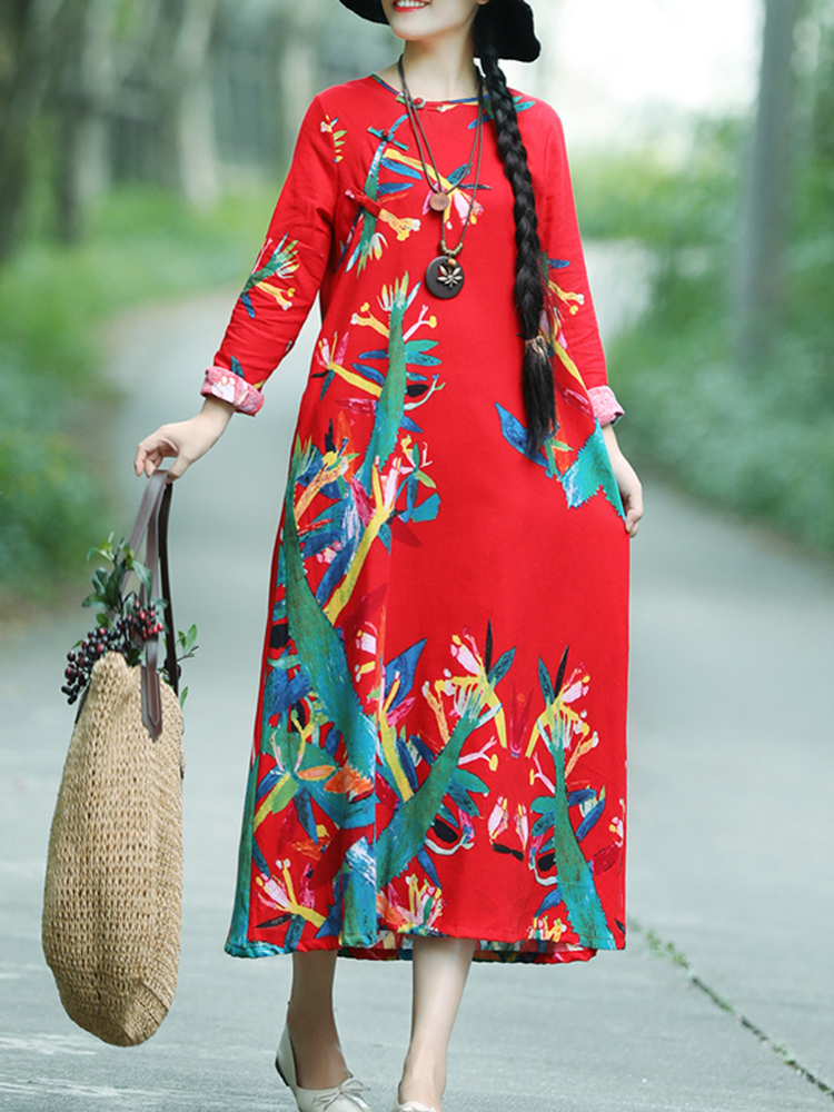 Vintage-Women-Cotton-Linen-Print-Folk-Style-Long-Sleeve-O-Neck-Dress-1334670