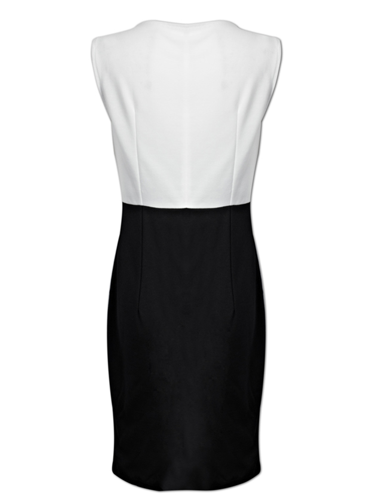 Elegant-Women-Sleeveless-Button-Patchwork-Mermaid-Bodycon-Dress-1046046
