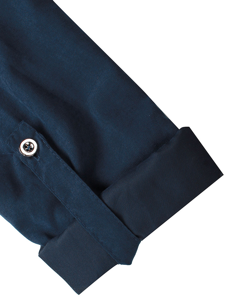 Elegant-Work-Pocket-Lapel-Shirt-Dress-For-Women-With-Belt-1043407