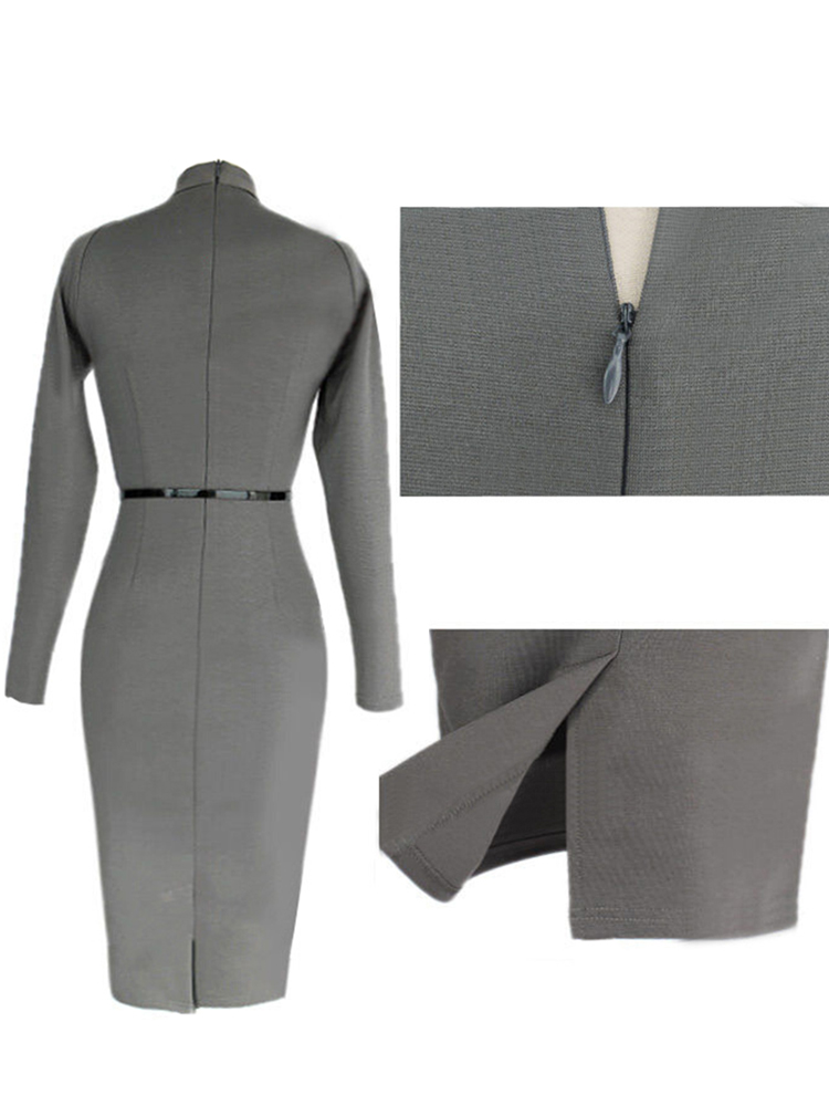 Women-Work-Button-Long-Sleeve-Pencil-Dress-994462