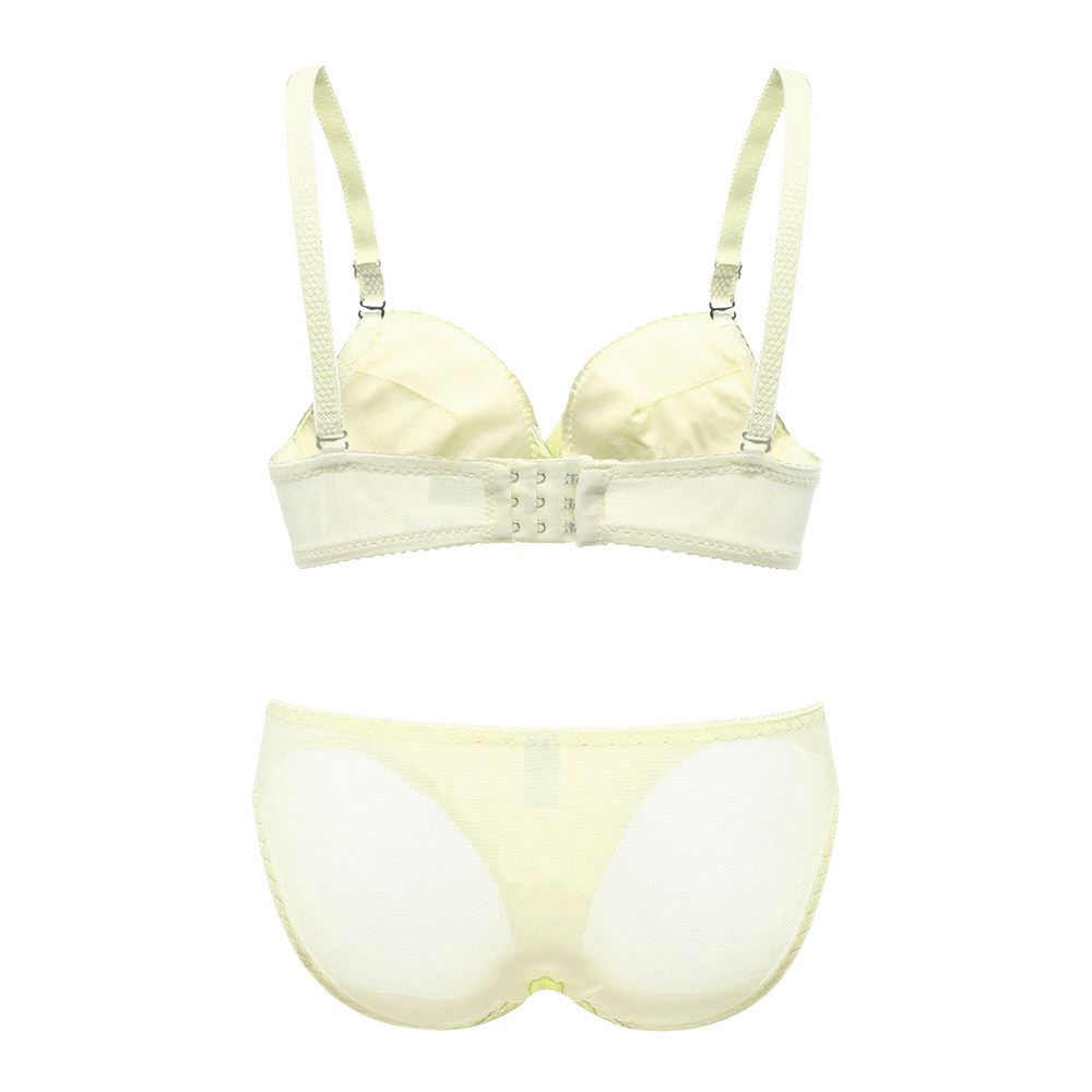 Lace-Cute-Cotton-Gather-B-Cup-Adjustable-Rims-Development-Bra-Set-1303571