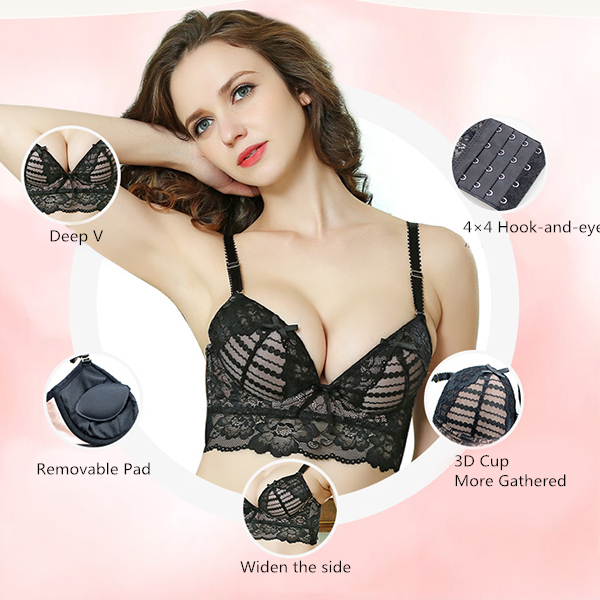 Lace-Gathered-Adjustment-Cosy-Breathable-Push-Up-Bra-Set-1084687