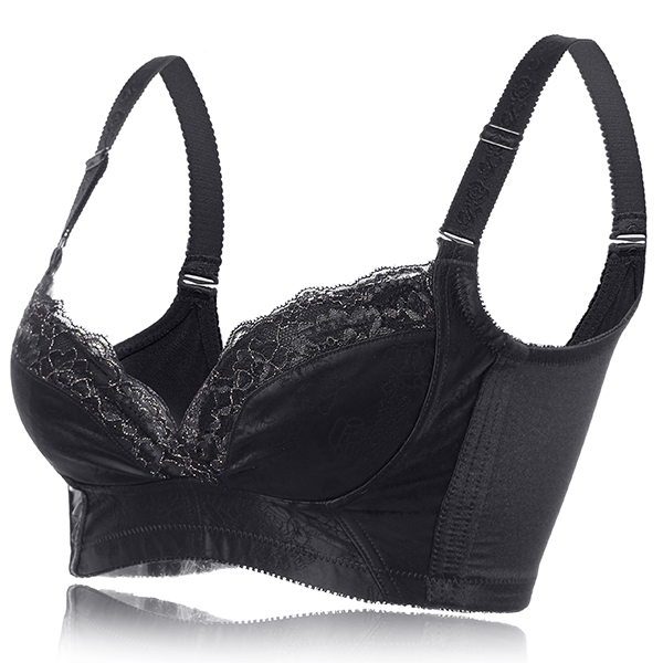 Alluring-Wireless-Cozy-Gather-Thin-Cup-Elegant-Lacy-Floral-Bra-1106280