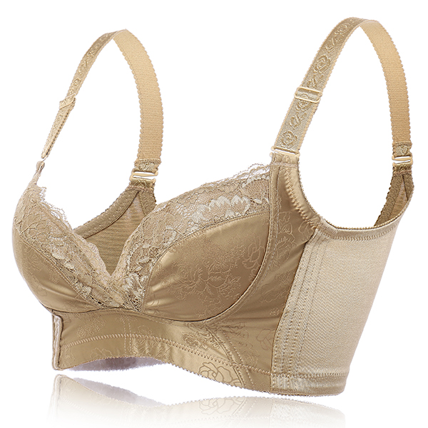 Alluring-Wireless-Cozy-Gather-Thin-Cup-Elegant-Lacy-Floral-Bra-1106280