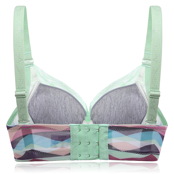 Camouflage-Plunge-Mid-Thick-Comfortable-Push-Up-Bra-1208239