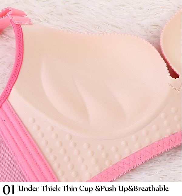 Women-Sexy-Seamless-Wireless-Under-Thick-Thin-Cup-Bra-Front-Closure-Adjustable-Underwear-1129493