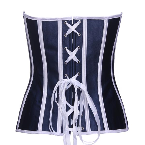 Blue-White-Striped-Comfortable-Women-Corset-920533