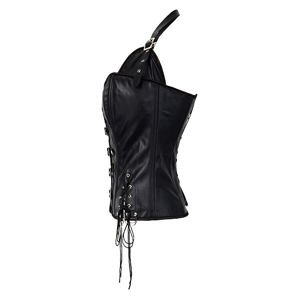 Faux-Leather-Halter-Steampunk-Buckle-up-Overbust-Waist-Trainer-Vest-Corsets-1021216